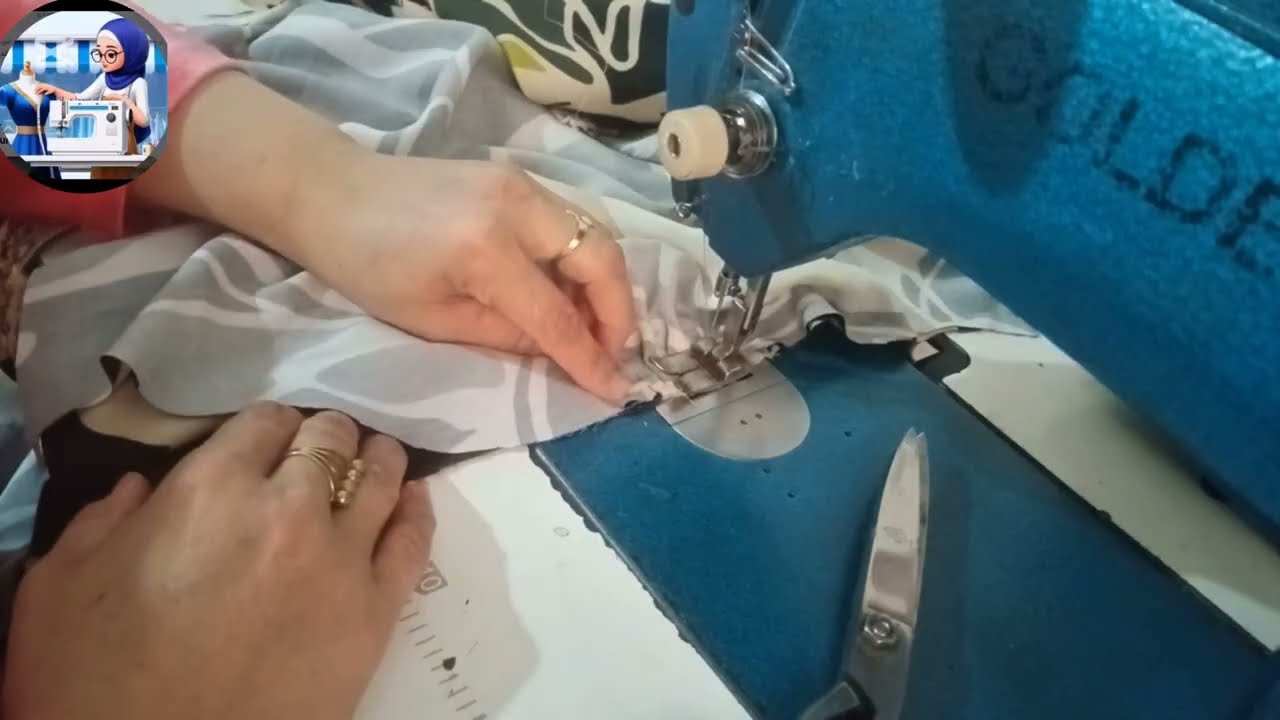 خياطة قندورة ستايل رمضاني شتوي بقماش مستورد والوان متناسقة جميلة #فن_الخياطة و الأشغال اليدوية 