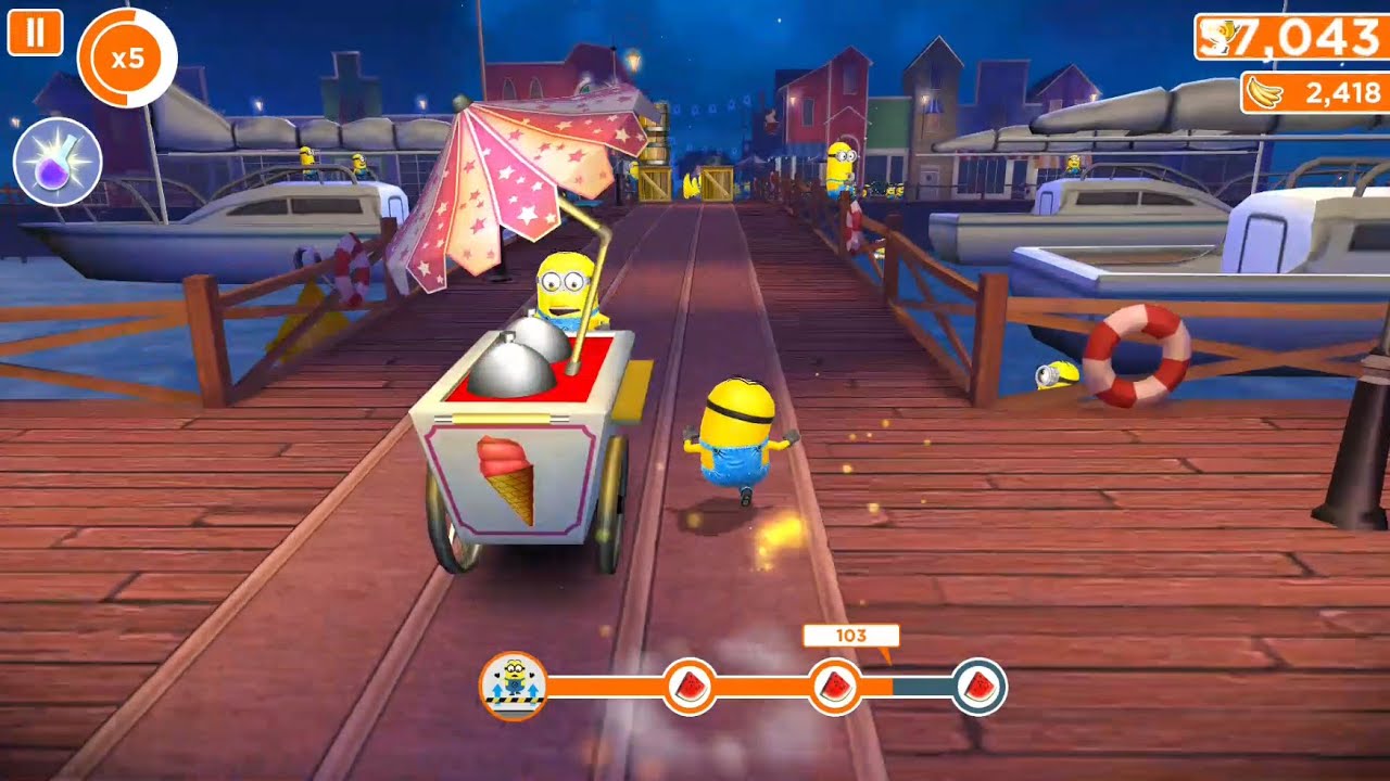 Despicable Me: Minion Rush - Pier 12 Gameplay