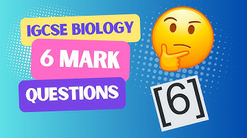 The Best Way 👌 to Answer the 6️⃣ Mark Questions for IGCSE Biology