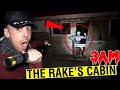 WE FOUND THE RAKES CABIN IN THE WOODS AT 3AM!! (THE RAKE WAS THERE!!) *SCARY* [10/19/2019]