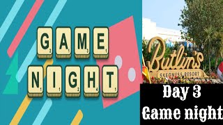 Butlins vlog Skegness 2020. Game night!!!