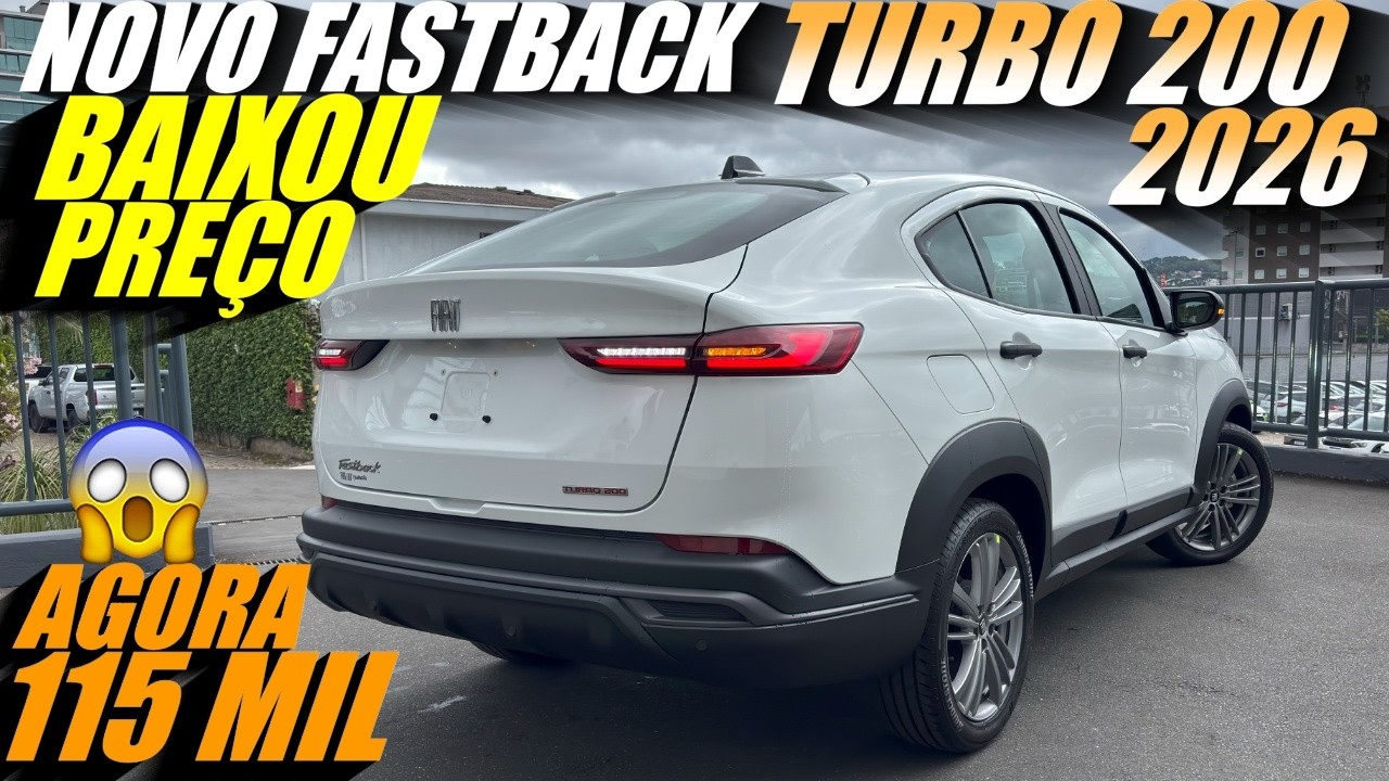 FIAT FASTBACK 2026 BAIXOU O PREÇO! Versão de entrada agora por R$115 mil! Melhor SUV turbo entrada?
