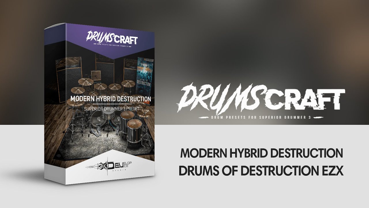 Drums of Destruction Collection: Superior Drummer 3 Presets for Drums of Destruction EZX | 8 Album-Ready Presets - Sound Demo Video