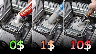 Thermal Paste Cheap Vs Expensive | No Paste Vs Toothpaste Vs Cheap Vs Expensive