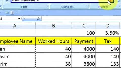 MS Excel 2007 tutorial  Combo box,Macro and Index