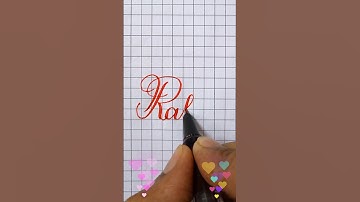 Watch Me Write "Rahul" | English Calligraphy Satisfying Vibes! 😌 #shorts