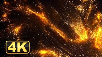 4K Glittering Particles! Abstract Video with Shining Floating Dust. Relaxing Music for Meditation