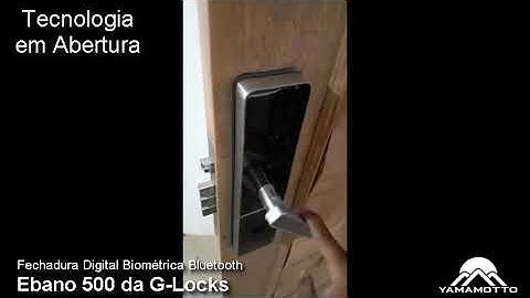 Mini-Video: Fechadura Digital Biometria, Senha, Cartão e Chave G-Locks Ebano 500 (E-500)