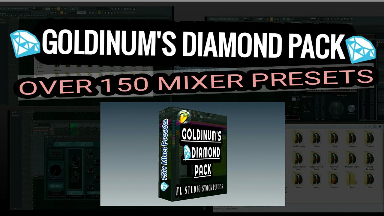 FL Studio Mixer Presets (Goldinum's Diamond Pack) YouTube