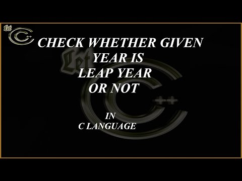 CHECK WHETHER GIVEN YEAR IS LEAP OR NOT | Program with output | Easy learning guide | LETC CODING