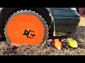 Saw Blade Car Wheels Destroy Everything!