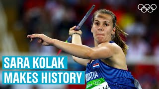 National Record Every Sara Kolak Javelin Throw At Rio 2016