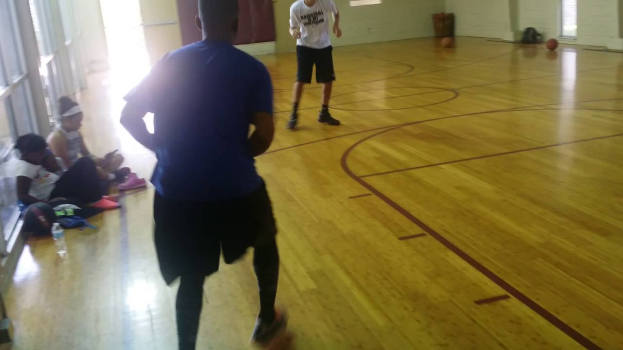 Ethan Coury shooting drill 3 pointers with Coach jon Anthony