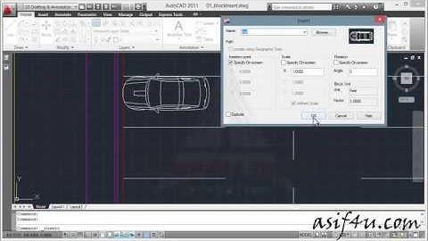 AutoCAD Essential Training Bangla   71 Block Insert   YouTube