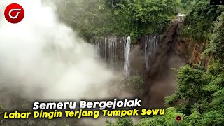 Mencekam!! Baru Saja Banjir Lahar Semeru Terjang Air Terjun Tumpak Sewu Lumajang