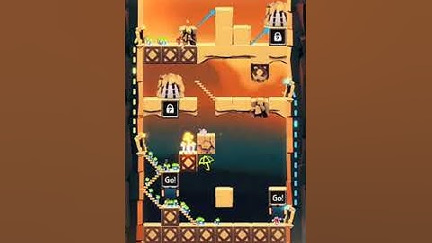 Lemmings. World 12 - Asteroid. Level W 64-6. Perfect Walkthrough.