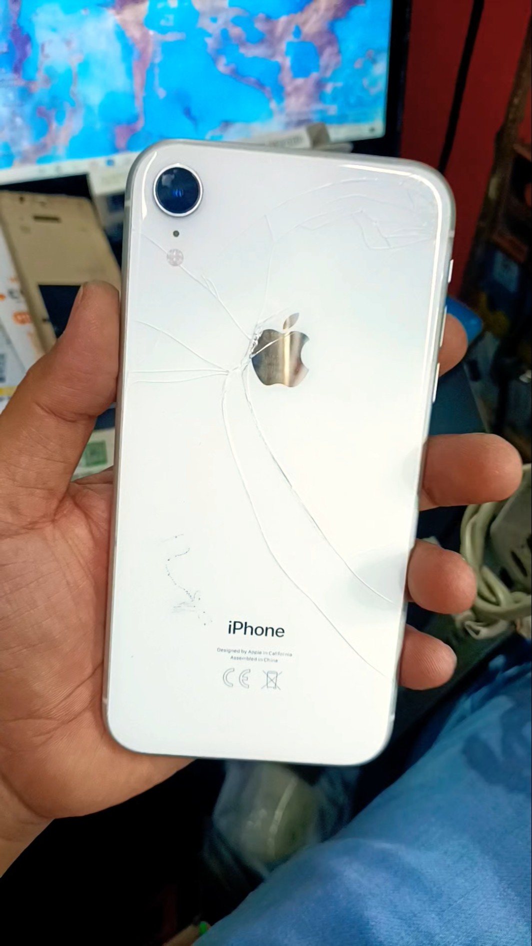 iPhone Xr Broken Back Glass Replacement - YouTube
