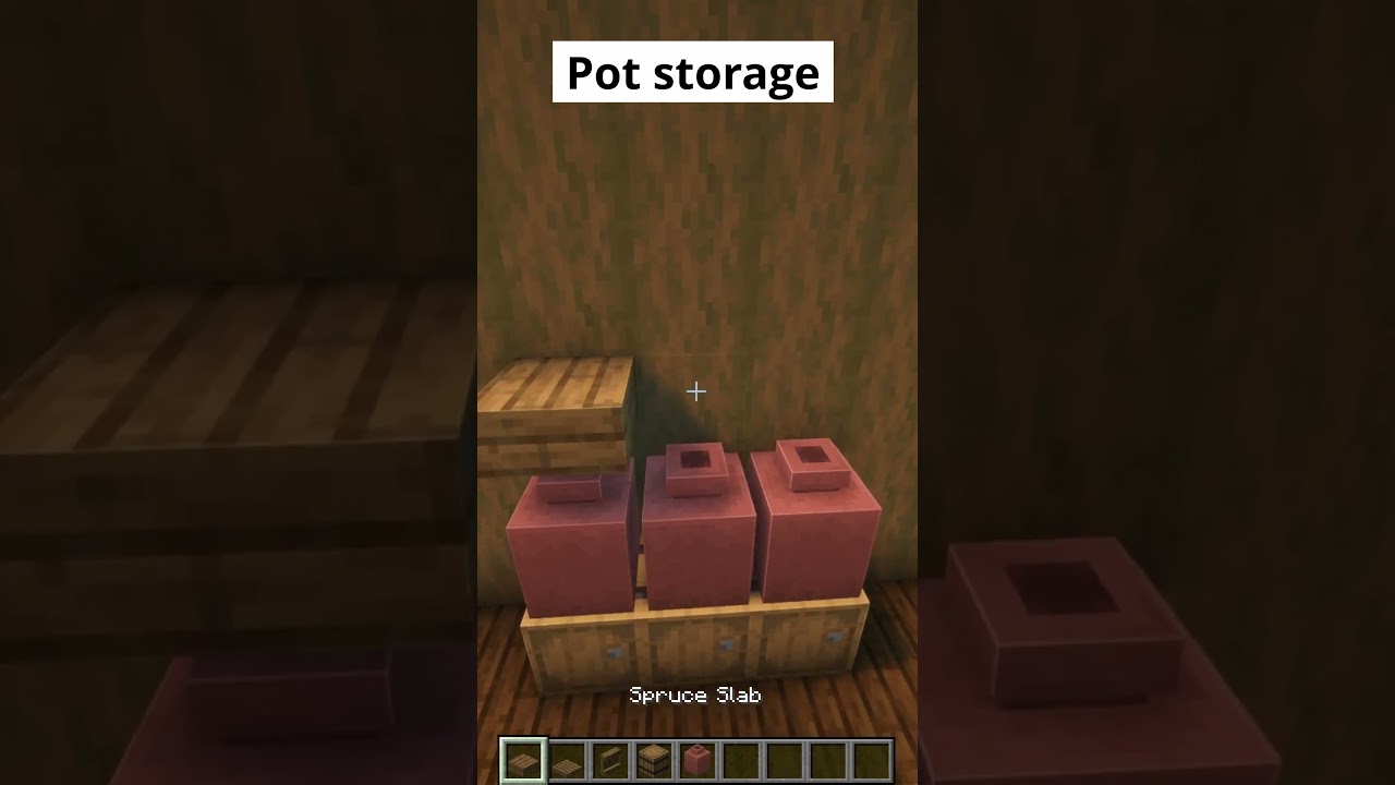 Easy Minecraft Pot Storage in 25 Seconds