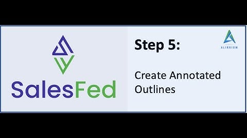 Step 5 - Create Annotated Outlines