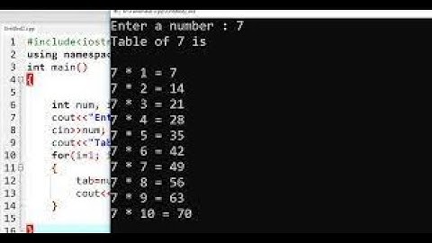 C++ Program To Print Multiple Multiplication Tables | Using Ifelse , For Loop and Goto Statement