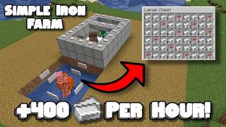 Simple Iron Farm in Minecraft 26.1+ (Tutorial)