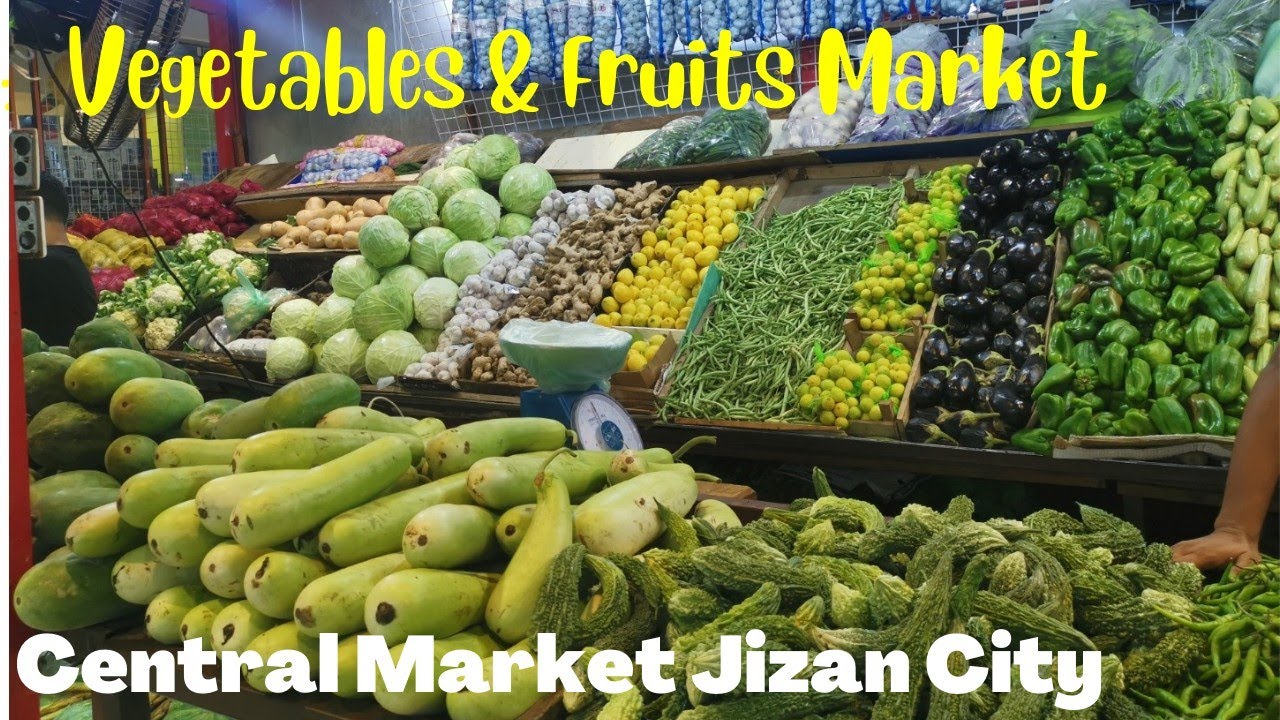 Jizan City Vegetables&Fruits Market-Saudi Arabia/Central Market Jizan/Kerala Shop(Grocery items)