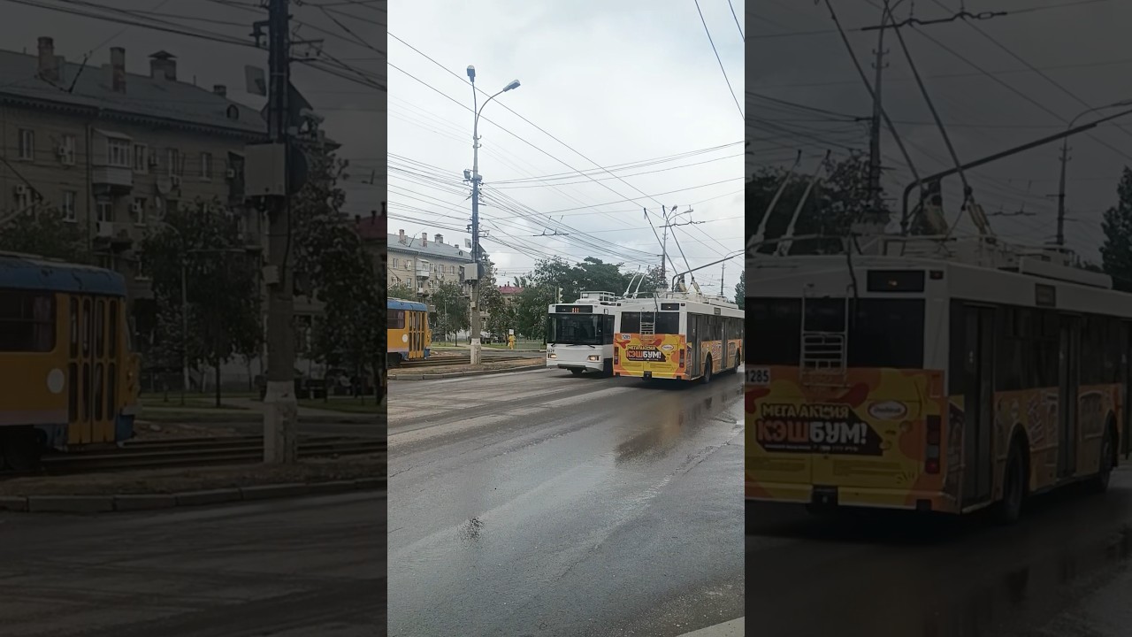 Май 2025. Тролза-5275.03 "Оптима" №1285, 4629, маршрут 9. Проспект Металлургов, Волгоград