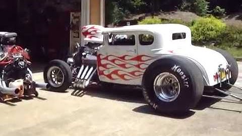 COUPEZILLA CRAZY REDNECK NASTY BIG BLOCK CHEVYS BLOWN OPEN HEADERS