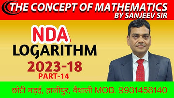 NDA Maths Logarithm Questions  2018- 2023