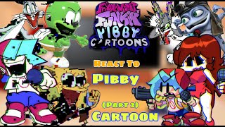 Come and Learn with: Fnf React To Pibby Cartoons V2 DEMO || Bugs Bunny/Finn/Spongebob (Part 2)