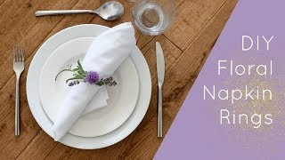 DIY Napkin rings