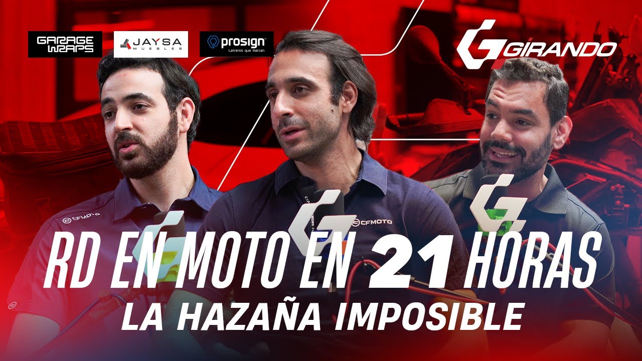 Girando: RD en moto en 21 horas: la hazaña imposible