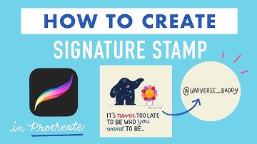 Mini-Tutorial - How to Create Signature Stamp in Procreate