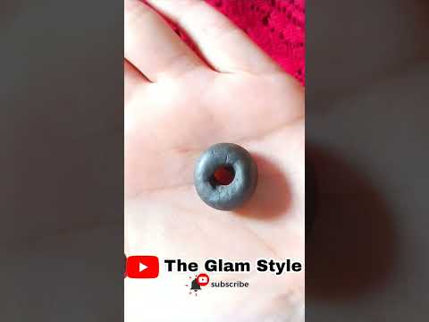 M-Seal Craft for hair clip|DIY M-seal🍩makeing donut #shorts #mseal #msealcraft #theglamstyle