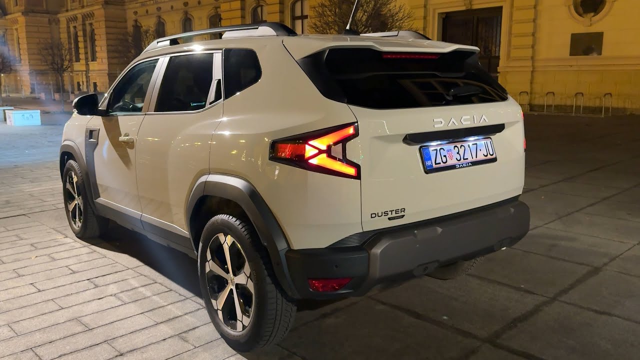 DACIA DUSTER Hybrid 2024 at night - IMPRESSIVE details (LIGHTS, AMBIENT ...