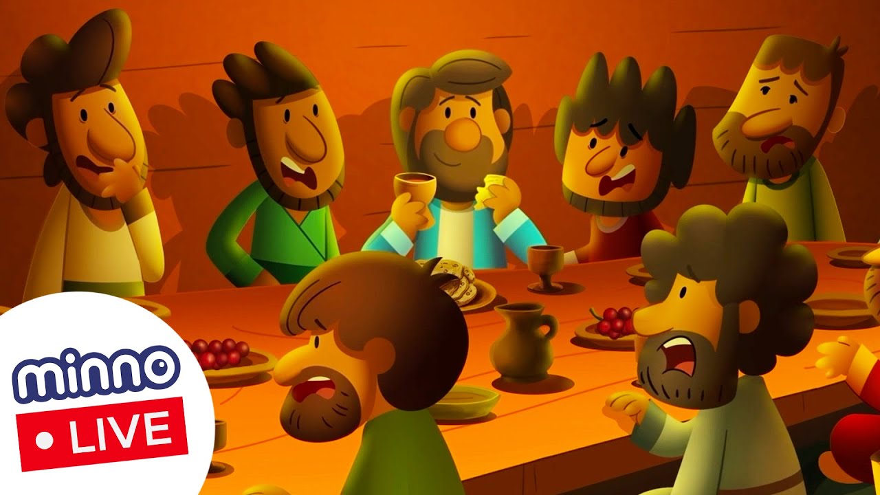 🔴 The Last Supper PLUS More Easter Bible Stories | Minno Laugh and Grow Bible for Kids