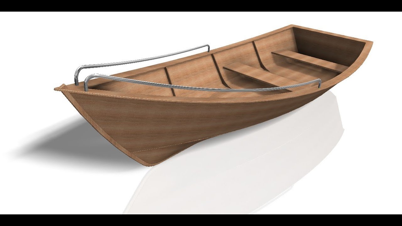Autodesk Inventor - Part II - Design of a small Boat - YouTube