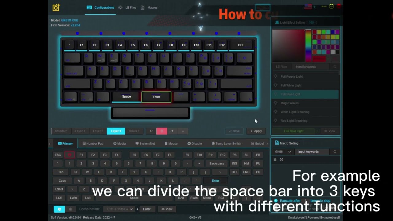 Skyloong Split Space Bar Setting Guideline YouTube