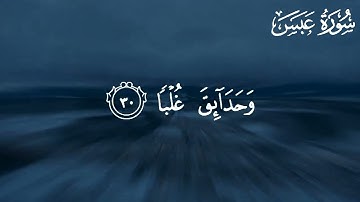 سورة عبس للقارئ عبداللّٰه حميد || Surah Abasa by Abdullah Humaid