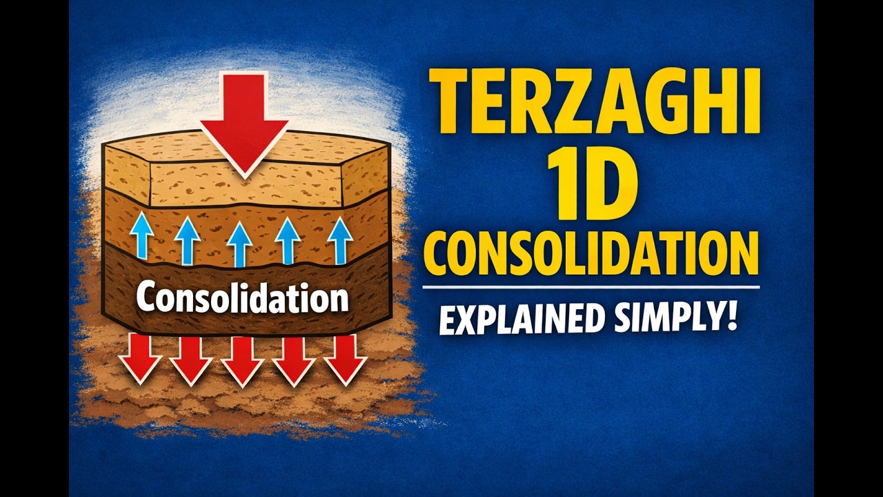 Terzaghi’s One Dimensional Consolidation Theory | Soil Mechanics | Geotechnical Engineering | GATE