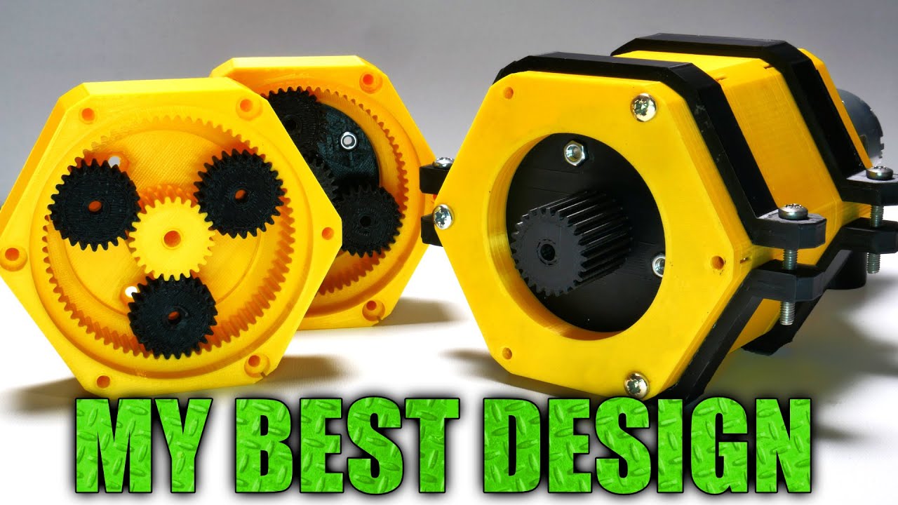 3D Printed Stackable PLANETARY GEARBOX - Gear Ratio - YouTube