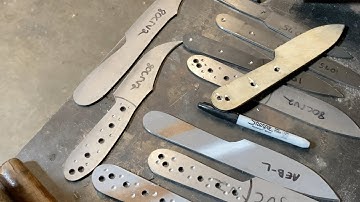 Knife making  “Drilling holes”