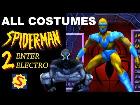 en transmitir Paisaje All Costumes - Spider-Man 2: Enter Electro - PS1 - YouTube