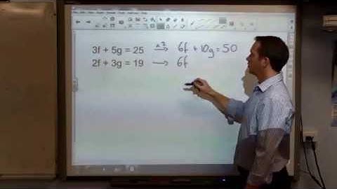 Simultaneous Equations Part 2