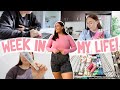 WEEKLY VLOG -  grocery haul, how I stay motivated + get ready with me! 🤍 Georgia Richards