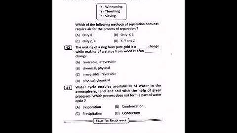 NSTSE Class 6 paper held on 4.12.19