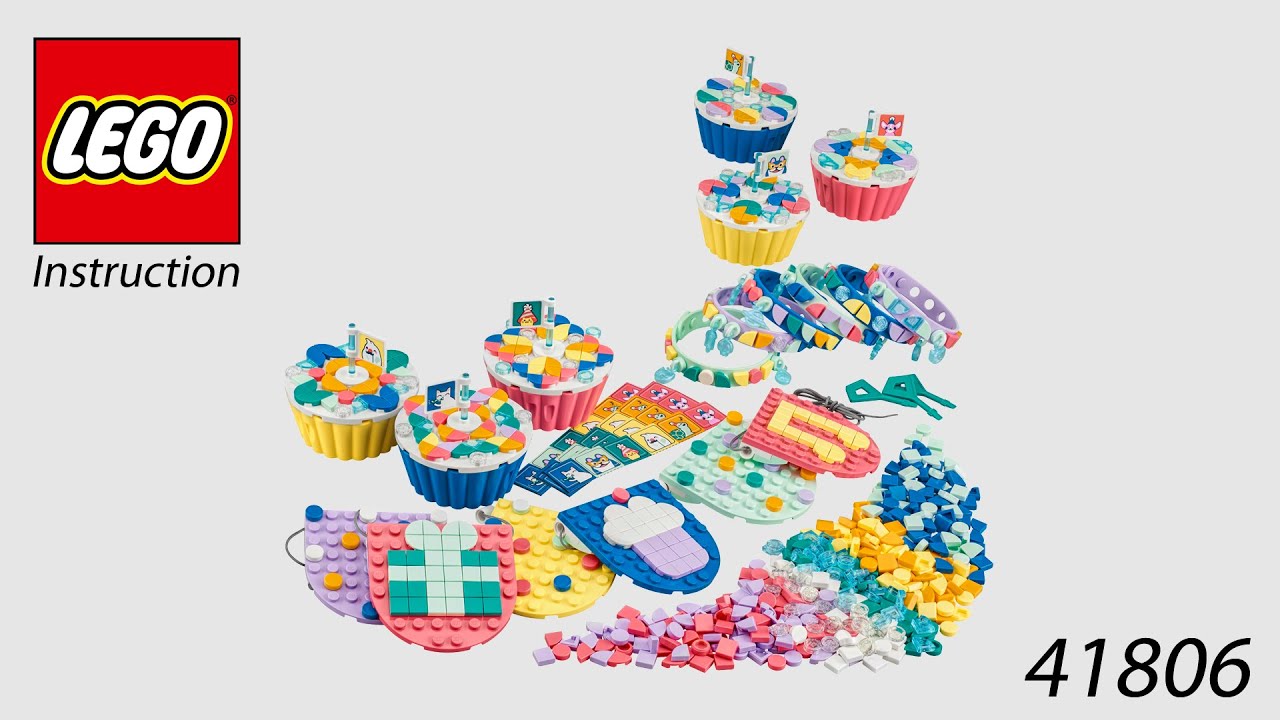 LEGO Instruction - Dots - 41806 - Ultimate Party Kit - YouTube