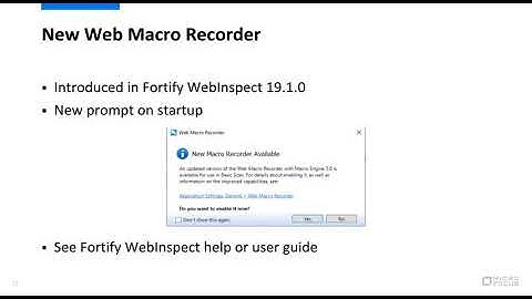 Whats New in Micro Focus Fortify 19.2.0 Products