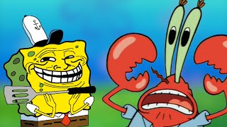 Mr Krabs Gets Trolled By Spongebob Meme
