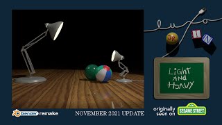 Luxo Jr In Light And Heavy - Blender Remake November 2021 Update